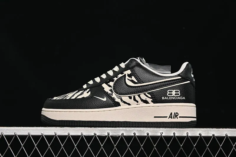 All categories Nk Air Force 1 Air Force series Nk Air Force 1 Low Air Force low top Nike Air Force 1'07 Low Balenciaga co-branded Snow mountain beige white and black Air Force 1 low top casual sneakers HJ3318-004